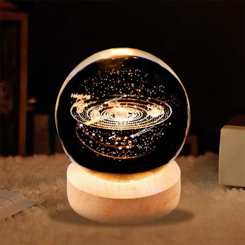 Esfera De Cristal Luz Led